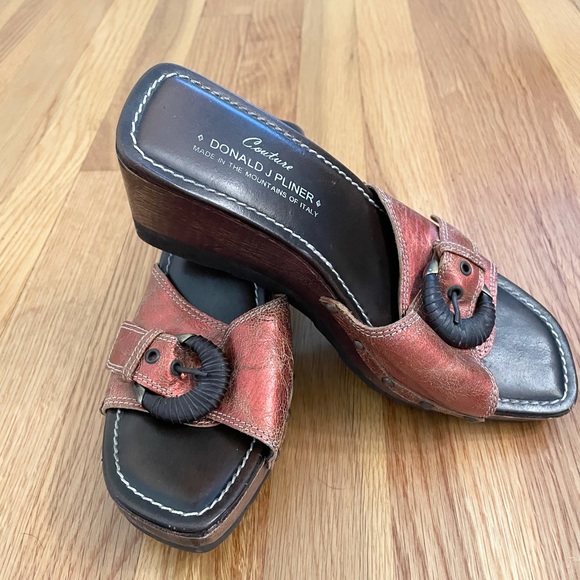 Donald J. Pliner Shoes - Donald J. Pliner Couture Wooden Wedge Sandal
